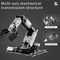 Bras robotique programmable avec contrôle par application, ensemble de blocs de construction pour bras mécanique programmable, jouets à assembler soi-même