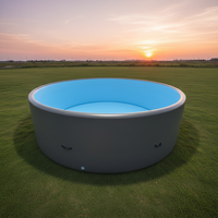 Maßgefertigter Großer Aufblasbarer Außen-Swimmingpool, Drop-Stitch PVC-Material, Hochbelastbar für Erwachsene