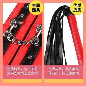 SM exporta un set erótico de cuero de 10 piezas, set de felpa para bondage, juguete alternativo de 10 piezas al por mayor. - Product Image 5