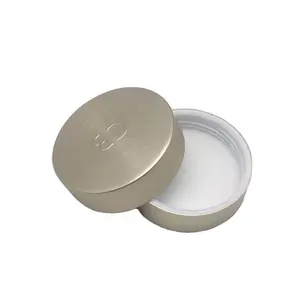 60mm Customized Drawing Aluminum Lid High Quality Cosmetic Wide Mouth Jar Cap Wholesale Seal Metal Cover Aluminum Screw Lid