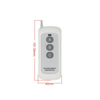 DC12V/24V 1CH Kit de interruptor de Control remoto inalámbrico RF 315/433Mhz RECEPTOR + TRANSMISOR ABS luz/ventana/puerta de garaje/alarma de coche