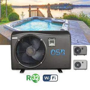 Bomba de calor para piscina, 13-25kw concha de plástico/metal, oem wifi, inversor de aquecimento, bomba de calor para piscina, spa, lago, bomba de aquecimento