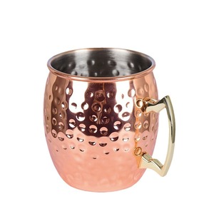 Vente en gros Marteau écologique personnalisé <span class=keywords><strong>Cuivre</strong></span> Bière Moscou <span class=keywords><strong>Mule</strong></span> Tasses en acier inoxydable - Product Image 4