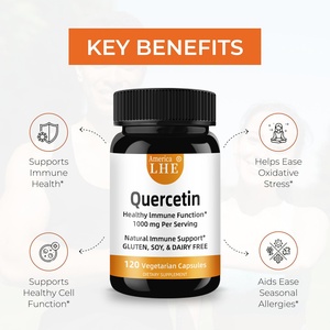 Cápsulas Vegetarianas de Quercetina de Alta Calidad, Apoyan la Función Inmunológica, Salud para Hombres y Mujeres, Suplemento de Quercetina - Product Image 5