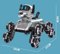 Perro Robot Electrónico, Juguete de Inteligencia Artificial, Perro Robótico Realista, Kits Educativos de Perros Robóticos
