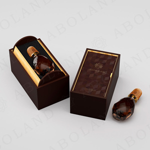 Caja Rígida de Lujo Aboland para 100 ml de Eau de Parfum, Logotipo en Lámina Dorada, Empaque de Fragancia Cosmética de Alta Gama - Product Image 4