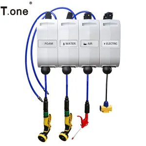 洗車装置水空気研磨電気コンビネーションホースリールボックス洗車ホースリール