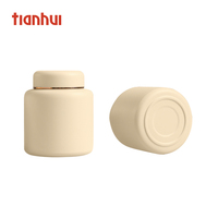 Tianhui Grandes boîtes hermétiques en acier inoxydable, surface mate givrée, boîte à thé en vrac