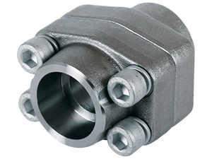 Acier inoxydable hydraulique poli, code SAE 61, 3000 psi, connexion soudée à douille, double bride plate, côté plat, ISO 6162 J518 - Product Image 4