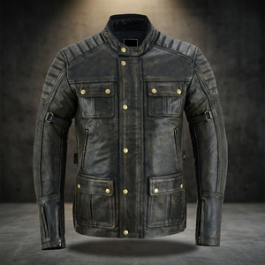 Veste de moto unisexe en polyester 160g toutes saisons coupe-vent à manches longues pour motard - Product Image 3