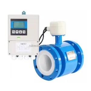 Electromagnetic Digital Flow Meter 1''flange Heat Milk River Sludge Electromagnetic Flow Meter