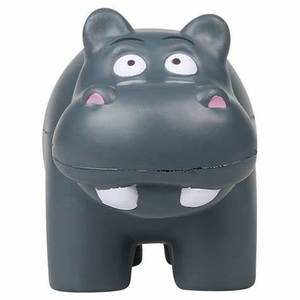 Custom Logo Promotional <b>Gifts</b> PU Foam Hippo Shape Stress Ball Hippo Anti Stress Ball Reliever Toy - Product Image 3