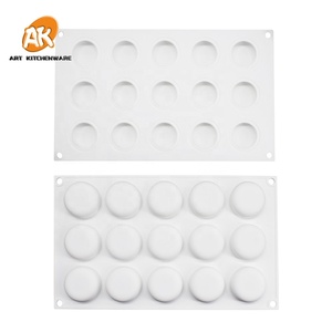 Stampo in Silicone AK con 15 Cavità a Forma Oblata <span class=keywords><strong>per</strong></span> Gelato, Cioccolato, <span class=keywords><strong>Candele</strong></span>, Torte e Sapone - Product Image 4