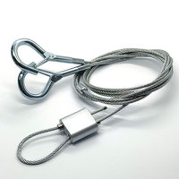 Kit de suspension Gripple Loop avec serre-câbles à double mécanisme pour gouttières de câbles