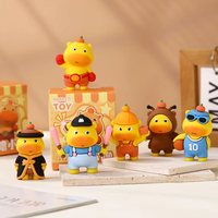 BT 6pc dessin animé Capybara V1 V2 boîte aveugle Kawaii Anime Figure jouet voiture maison ornements gâteau décor noël mystérieux Surprise cadeau