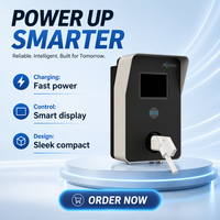 Borne de recharge murale pour véhicules électriques SCU 40 kW DC, connecteur CCS2 simple, 100 A max, câble de 3,5 m, station de recharge pour véhicules électriques