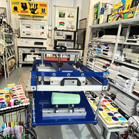Nouvelle machine d'impression sérigraphique manuelle rotative monocolore, une station pour l'impression de t-shirts, de tissus, de cartes et d'étiquettes
