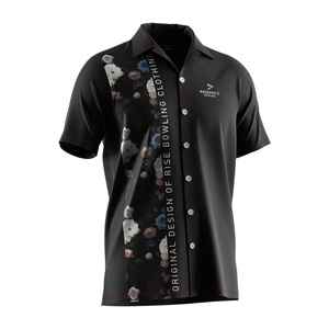 Chemises boutonnées décontractées vintage pour hommes, respirantes en sergé de polyester, sublimation, vente en gros, mode fitness vintage - Product Image 3