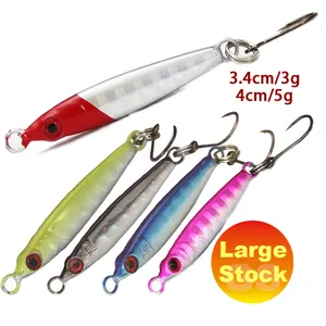 Guosong Popular 3g 5g Jigs Fishing Lures Sinking Metal Spoons Micro Jigging Lure for Tuna