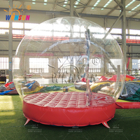 Tente à bulles gonflable WINSUN, couleur personnalisée, ignifuge, certifiée CE, design globe de neige, imperméable, gonflage facile avec pompe électrique