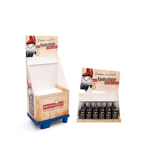 Custom Retail Foldable Eco-Friendly Cardboard <b>Display</b> Stand for Beverages and Wine for Pop <b>Beer</b> <b>Rack</b> with Floor Shelf - Product Image 2
