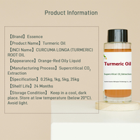 Huile de Curcuma 100% Pure, Extrait SFE CO2, Éclaircissant pour la Peau, Certifié ISO, Qualité Alimentaire, Flacon Plastique, Marque Heilongjiang, Vente en Gros