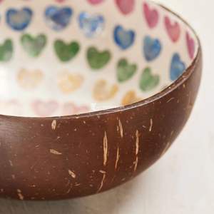 Bol en noix de coco moderne et rustique, zéro déchet, très demandé, fabriqué à la main avec de la nacre du Vietnam, vente en gros - Product Image 4