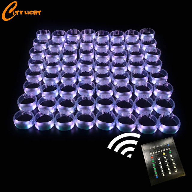 DMX Event Wristbands Nylon/fabric Band Remote Controlled Led Bracelets for Concert