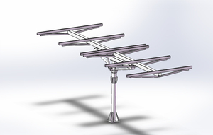 Jimmy nouvelle arrivée 2KW <span class=keywords><strong>4</strong></span> <span class=keywords><strong>panneaux</strong></span> 12V 24V DC moteur système de contrôleur de suivi <span class=keywords><strong>solaire</strong></span> comprend un support de montage <span class=keywords><strong>solaire</strong></span> - Product Image 3