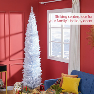 <span class=keywords><strong>HOMCOM</strong></span> Arbre <span class=keywords><strong>de</strong></span> <span class=keywords><strong>Noël</strong></span> artificiel en forme <span class=keywords><strong>de</strong></span> crayon <span class=keywords><strong>de</strong></span> 8 pieds, arbre <span class=keywords><strong>de</strong></span> <span class=keywords><strong>Noël</strong></span> mince, 618 pointes <span class=keywords><strong>de</strong></span> branches réalistes, haute qualité, écologique, résistant aux flammes - Product Image 6