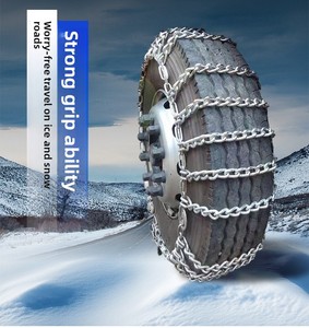 Nouvelles chaînes à neige en plastique antidérapantes épaissies et densifiées Pneus de camion spéciaux en acier au manganèse pour la neige et la boue - Product Image 2