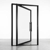 Puerta Pivotante de Aleación de Aluminio con Acabado Personalizado Original de Fábrica para Entrada de Patio Exterior o Parque
