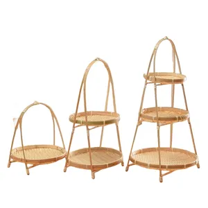 Cesta de bambu feita de material tipo cesta de bambu para uso, atributo de armazenamento de limpeza sustentável