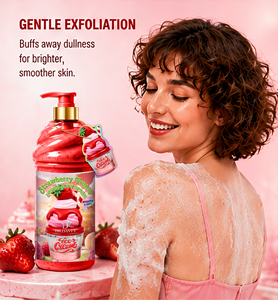 Gel Doccia Esfoliante DR.DAVEY Fragola Frenesica 1030ML Per Una Pelle Morbida E Un Profumo Dolce - Product Image 4