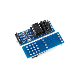 โมดูลจัดเก็บข้อมูล EEPROM อินเทอร์เฟซ I2C AT24C01 02 04 08 16 32 64 128 256 การจัดเก็บข้อมูลสำหรับโครงการอาร์ดูโน่ - Product Image 1