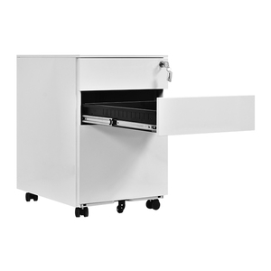 Muebles de Oficina, Archivador Metálico para Archivos A4, Gabinete de Almacenamiento Móvil con 3 Cajones, Archivador con Ruedas - Product Image 4