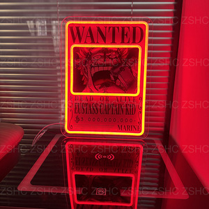 Venta caliente 3D UV impreso Anime neón decoración del hogar iluminación acrílico personalizado LED tablero de luz de neón para decoración de pared de fiesta - Product Image 3