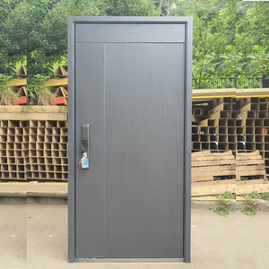 Porte d'entrée extérieure en acier moderne, vente chaude, nouvelle conception, fonction antivol pour les entrées de <span class=keywords><strong>maison</strong></span> - Product Image 1