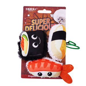 ของเล่นแมวยัดนุ่นรูปอาหารน่ารักสำหรับสัตว์เลี้ยงแมวเหมียวเคี้ยวในร่ม - Product Image 5