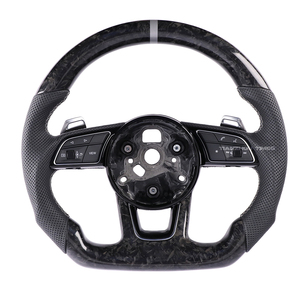 Volant en cuir en fibre de carbone forgé B9 M Sport LED Compatible avec audi A4 S4 RS4 A5 S5 RS5 - Product Image 2