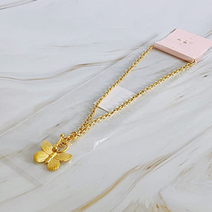 Vintage Butterfly Solo <b>Toggle</b> Necklace - Product Image 1