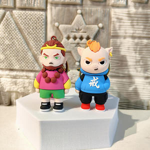 Dessin animé voyage vers l'ouest pendentif Wukong poupée porte-clés couple sac suspendu décoration petit cadeau en gros porte-clés - Product Image 3