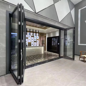 กระจกสองพับสองชั้นเคลือบยุโรปได้รับการรับรอง101 <span class=keywords><strong>amaa</strong></span> ประตูอลูมิเนียมสำหรับโรงแรมกลางแจ้งในเชิงพาณิชย์ - Product Image 1