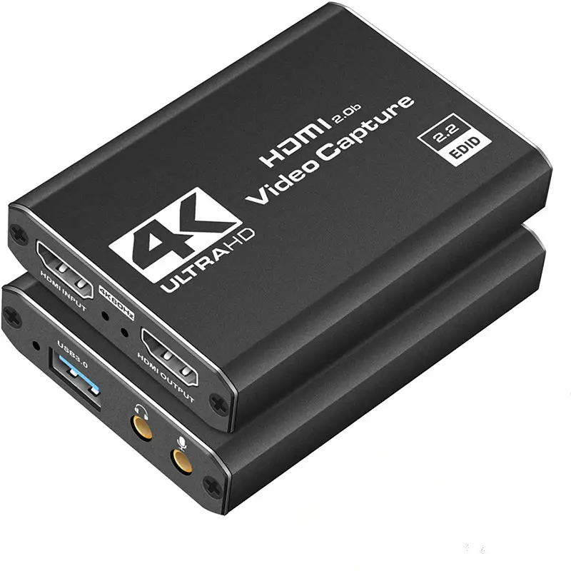 Jingying 4K Input Hdmi Naar Usb3.0 Video Capture Card Hdmi Loopout Videorecorder Grabber Voor Obs Het Vastleggen Van Game Live Streaming