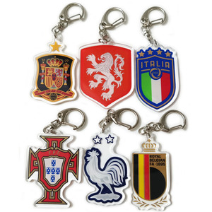 Porte-clés en acrylique de club de football, souvenir, cadeaux pour les fans de football, équipe de football personnalisée, porte-clés, cadeaux promotionnels - Product Image 1