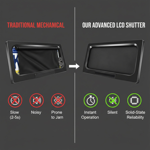 Support de <span class=keywords><strong>plaque</strong></span> <span class=keywords><strong>d</strong></span>'<span class=keywords><strong>immatriculation</strong></span> motorisé escamotable Stealth avec écran LCD teinté pour véhicules américains et canadiens, système 12V - Product Image 3