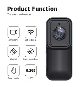 Nuevo producto de vídeo profesional de acción Hotspot WiFi Videocámara Cámaras baratas Deportes Cuerpo Cámara Digital <span class=keywords><strong>Cam</strong></span> - Product Image 5