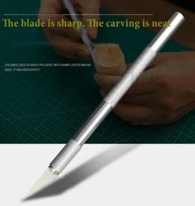 <strong>Small</strong> Handicraft <strong>Utility</strong> Knife Kit Stainless Steel <strong>Blades</strong> for Mobile Phone Film &amp; Paper Cut Customizable OEM Support - Product Image 2