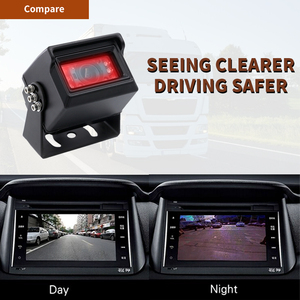 Cámara de Visión Trasera AHD de 12V <span class=keywords><strong>con</strong></span> Soporte Independiente para Camiones, Autobuses <span class=keywords><strong>y</strong></span> Camionetas, <span class=keywords><strong>con</strong></span> Luz de Estrella, Montaje Frontal, Trasero <span class=keywords><strong>y</strong></span> Lateral, Asistencia de Estacionamiento - Product Image 4