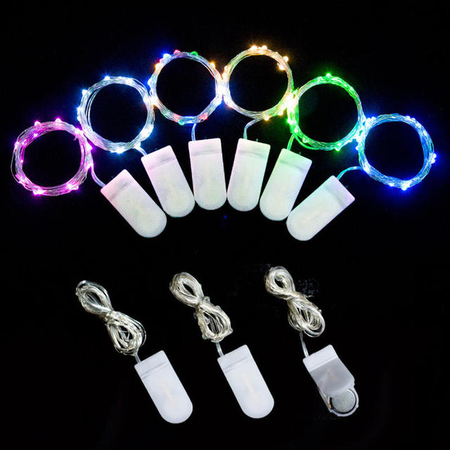 Hot Sale 1M 10LEDs/2M 20LEDs/3M 30LEDs Fairy String Lights CR2032 Battery Operated Mini LED Starry Lights Indoor IP44 Outdoor